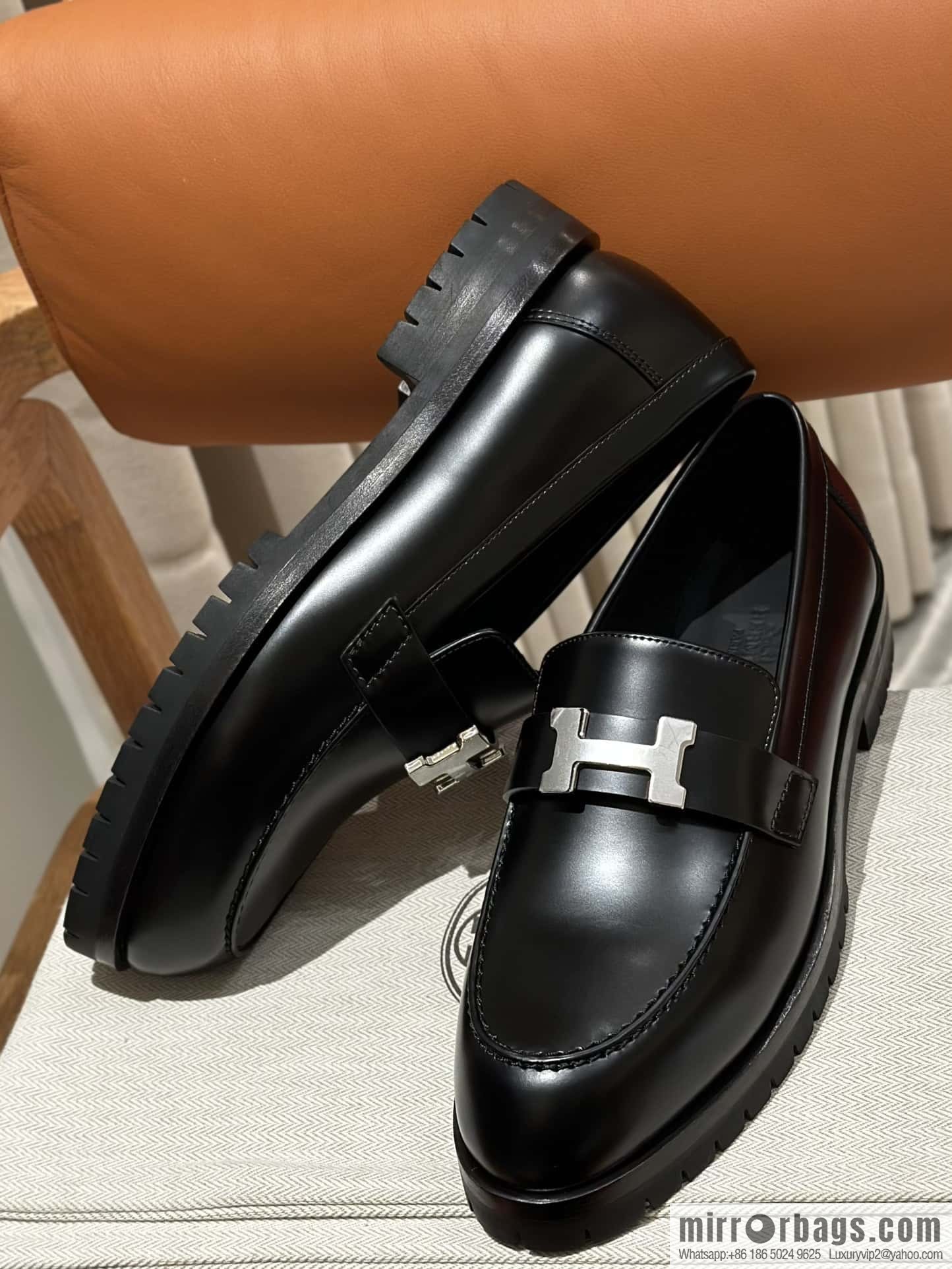 Hermès new platform H loafers