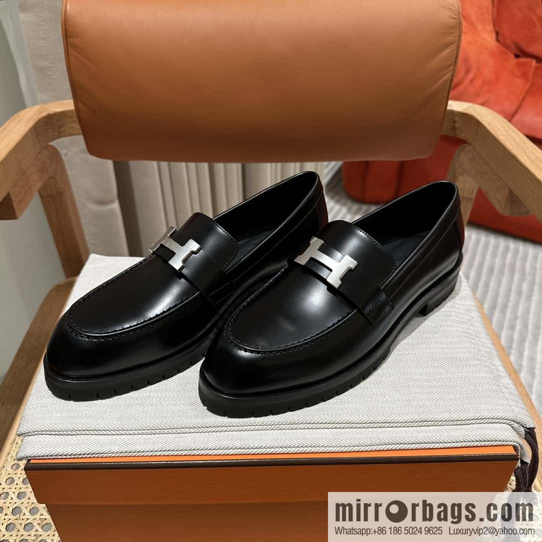 Hermès new platform H loafers