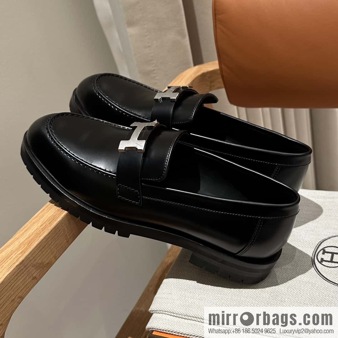 Hermès new platform H loafers