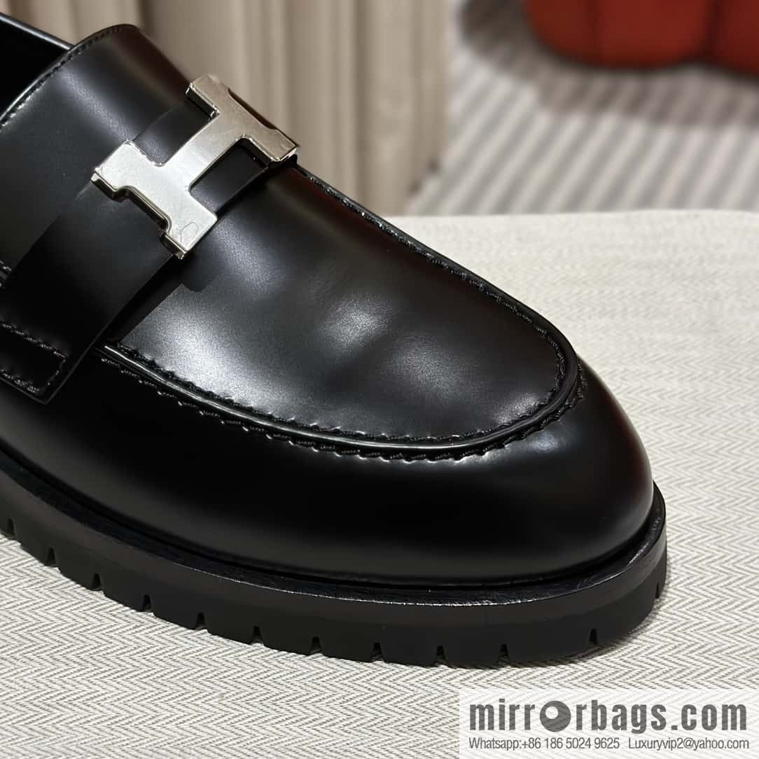 Hermès new platform H loafers