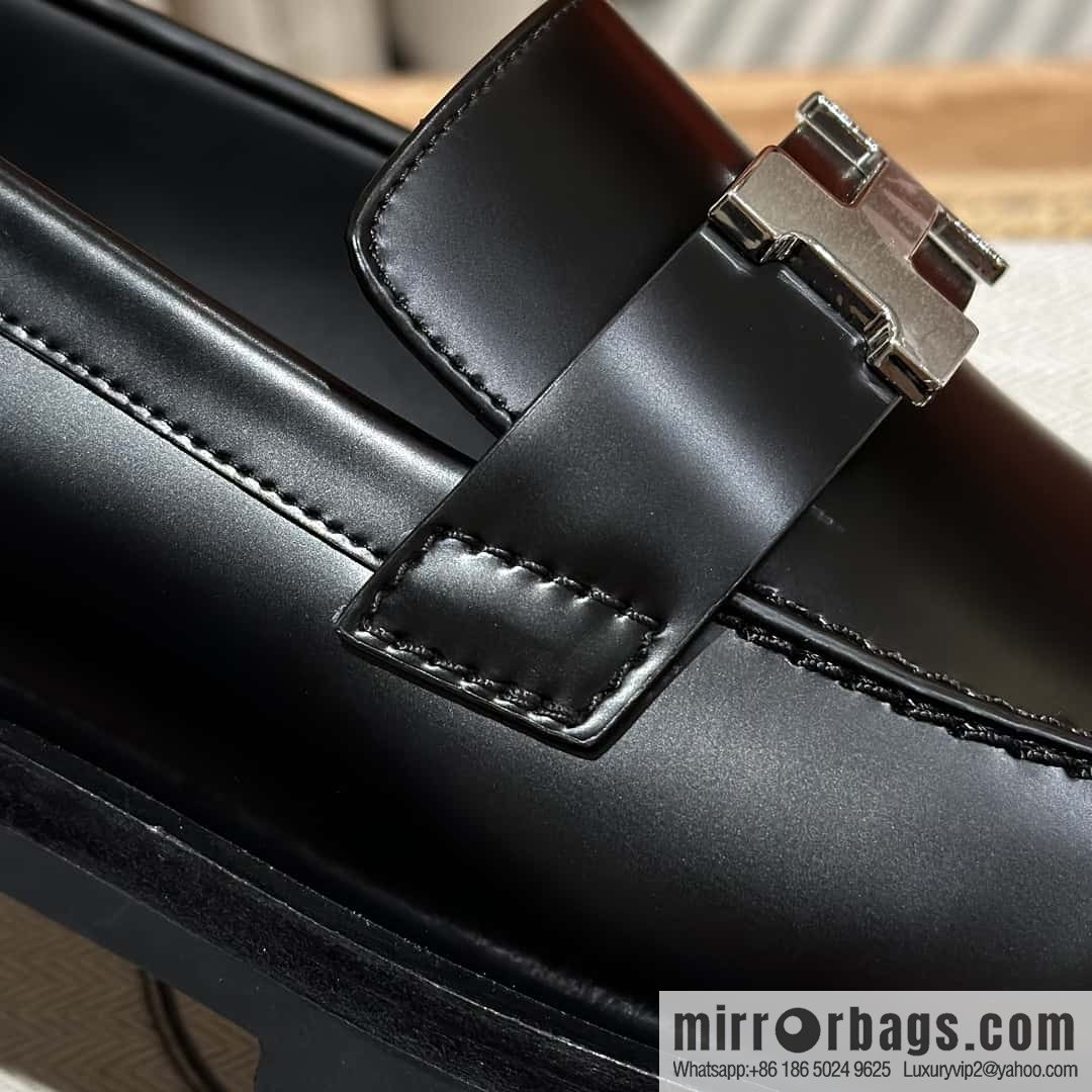 Hermès new platform H loafers