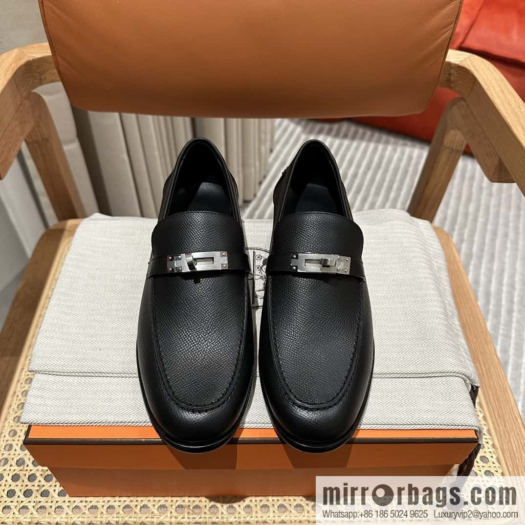 Hermès kelly buckle loafers