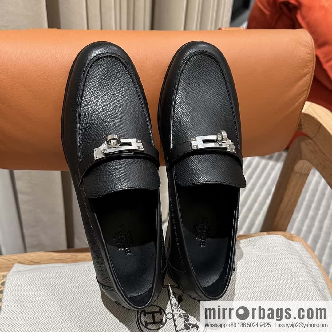 Hermès kelly buckle loafers