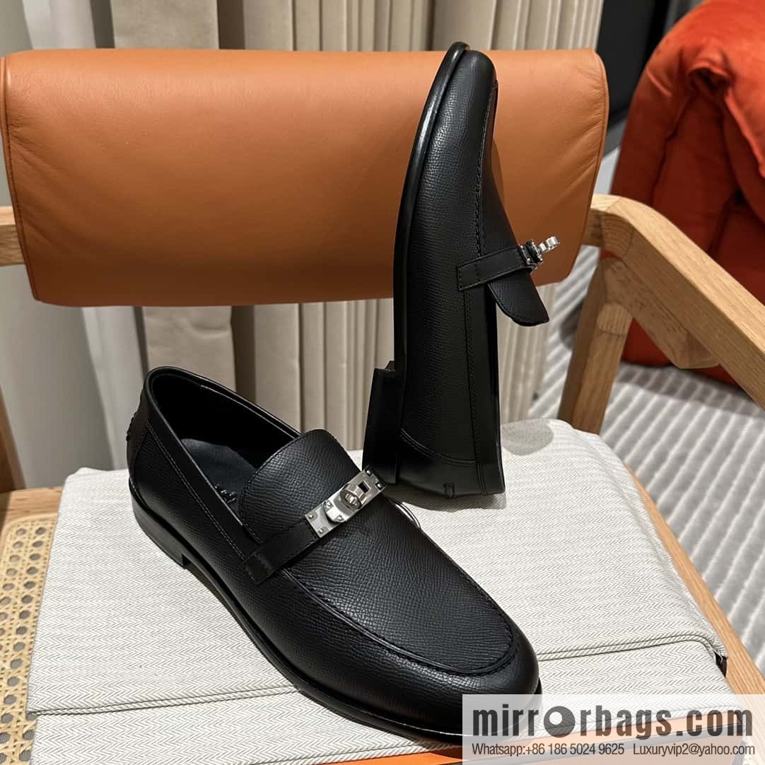 Hermès kelly buckle loafers