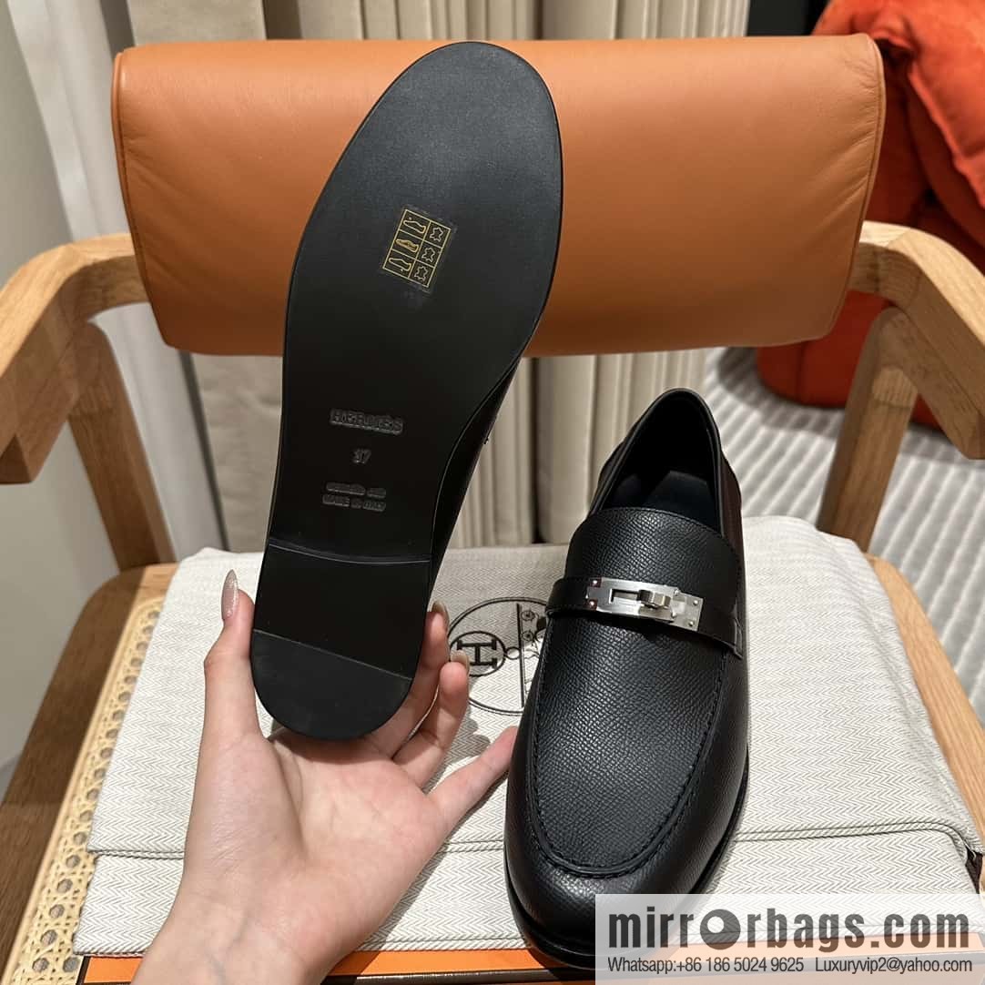 Hermès kelly buckle loafers