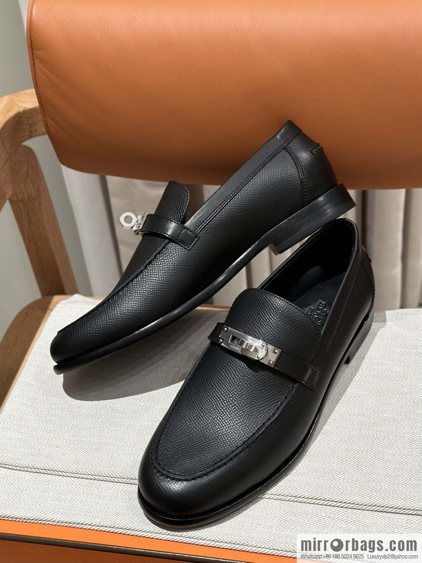 Hermès kelly buckle loafers
