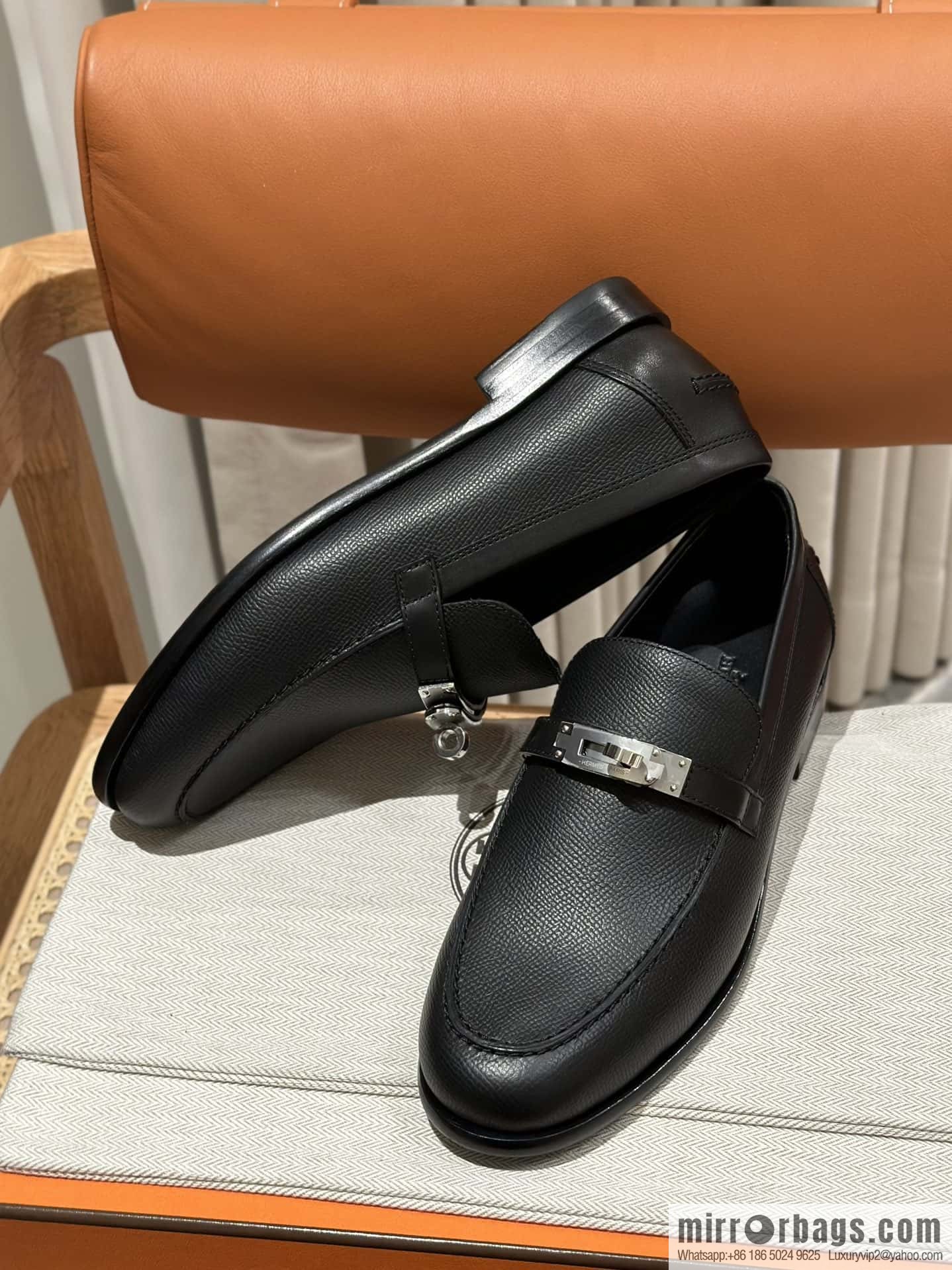 Hermès kelly buckle loafers