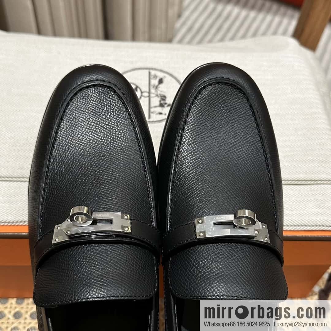 Hermès kelly buckle loafers