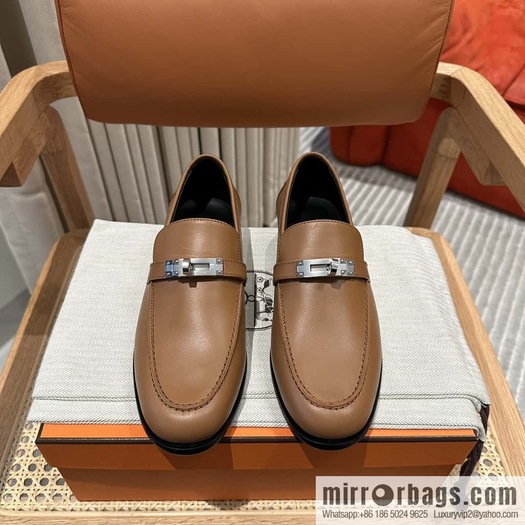 Hermès kelly buckle loafers