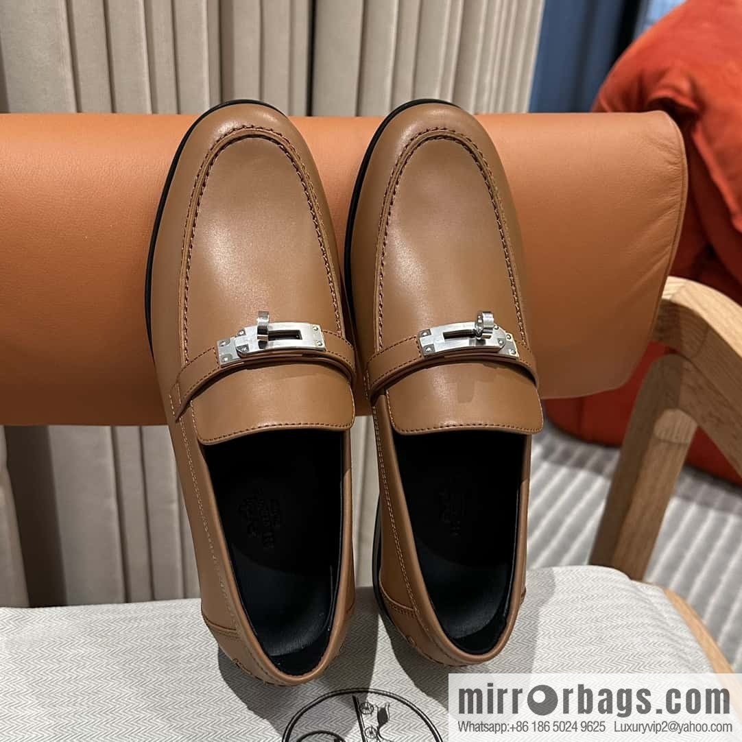 Hermès kelly buckle loafers