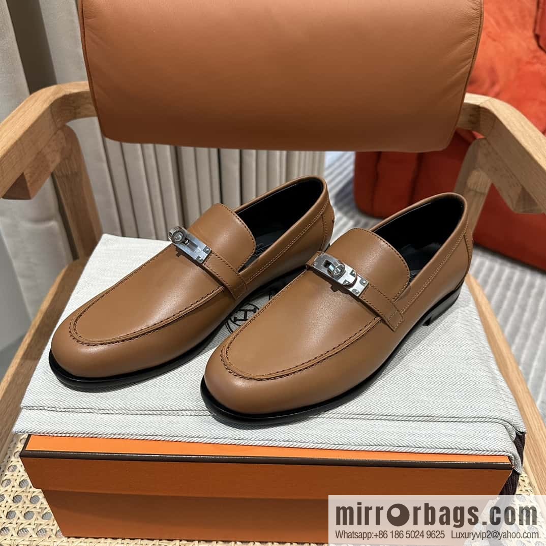 Hermès kelly buckle loafers