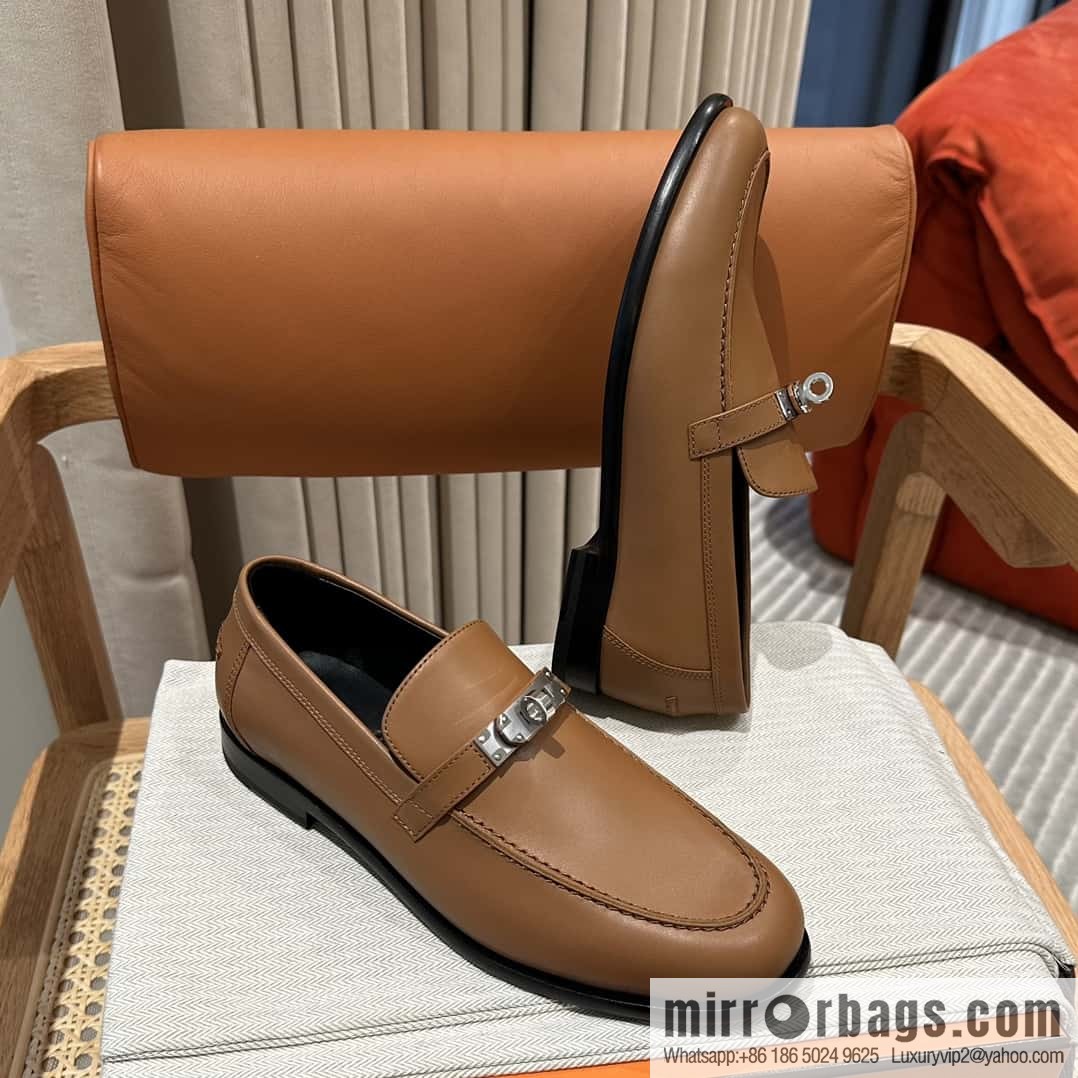 Hermès kelly buckle loafers