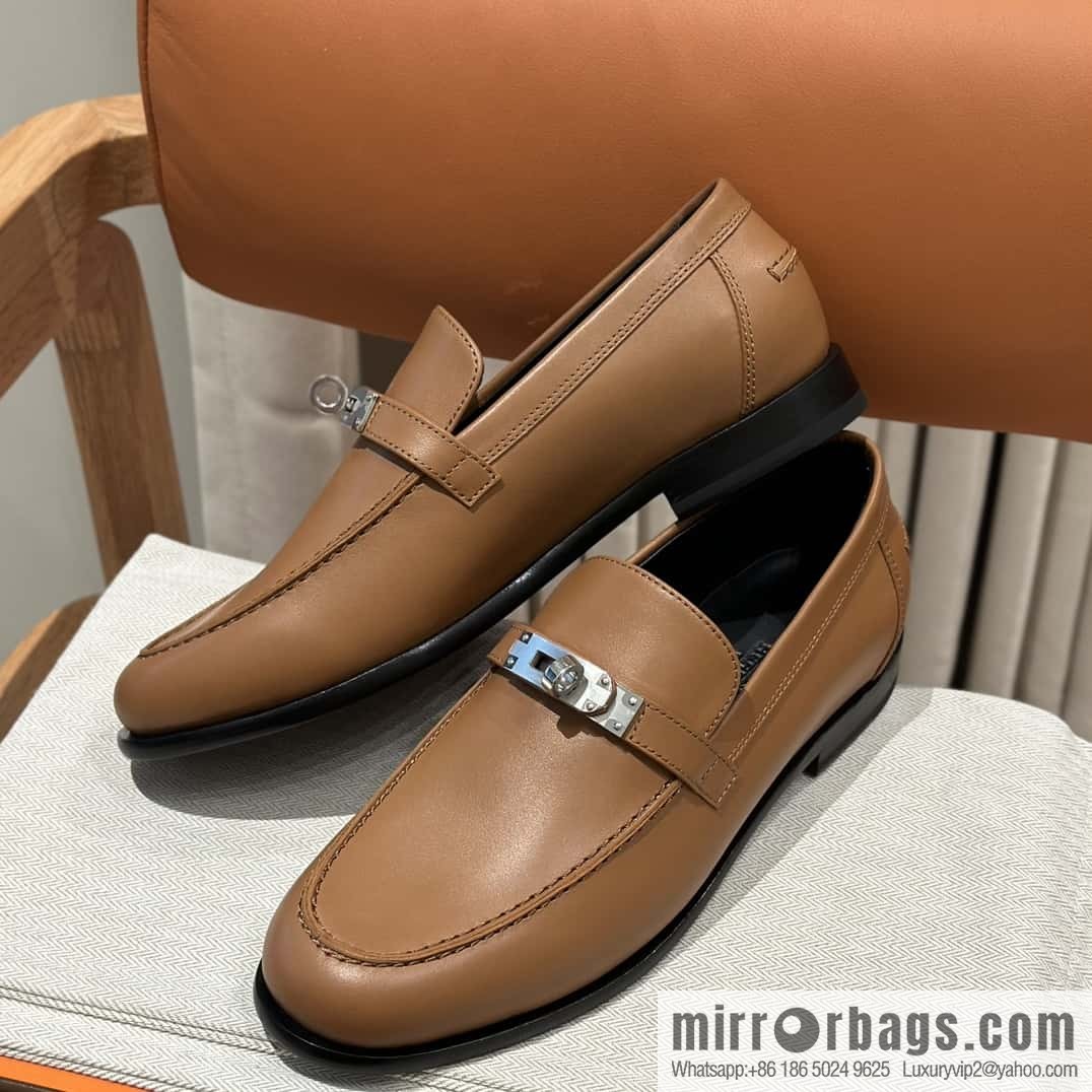 Hermès kelly buckle loafers