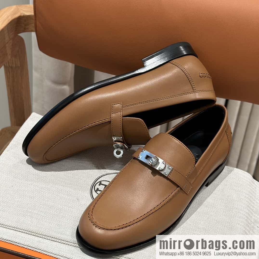 Hermès kelly buckle loafers