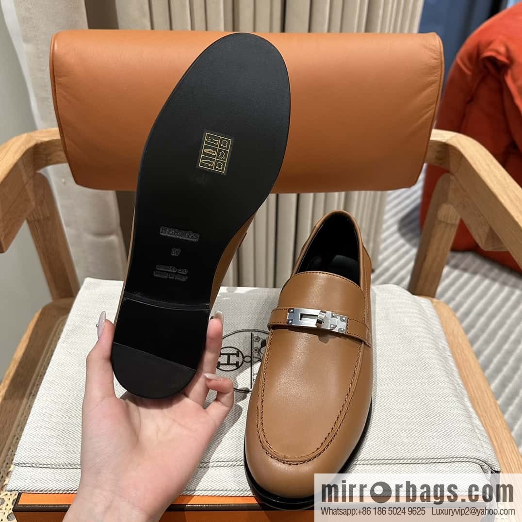 Hermès kelly buckle loafers