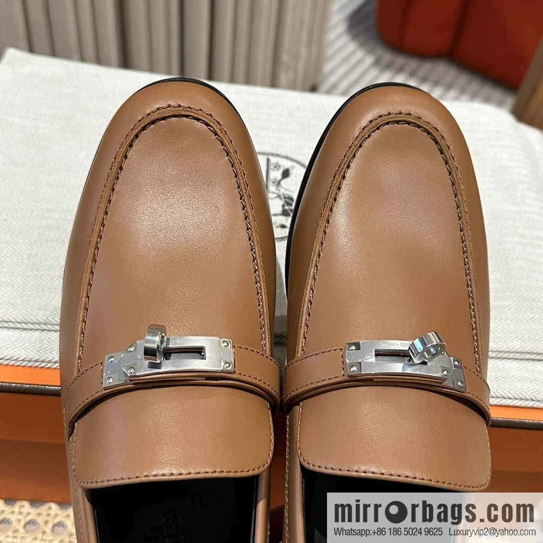 Hermès kelly buckle loafers