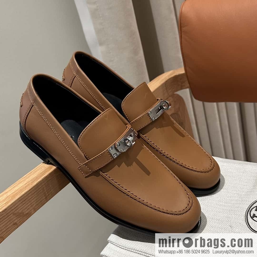 Hermès kelly buckle loafers
