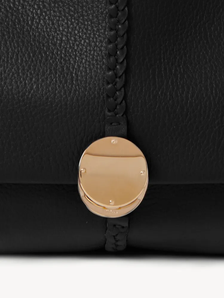 Chloe Penelope Coin Bag, Large Dropped Leather Black 35cm