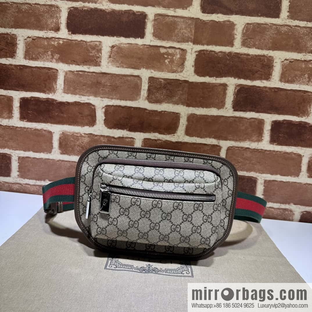GUCCI GG fanny pack 760217 coffee PVC