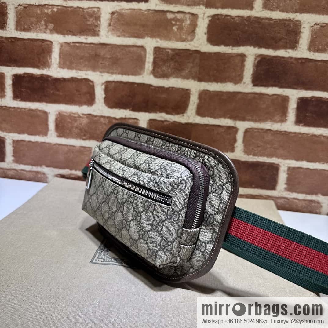 GUCCI GG fanny pack 760217 coffee PVC