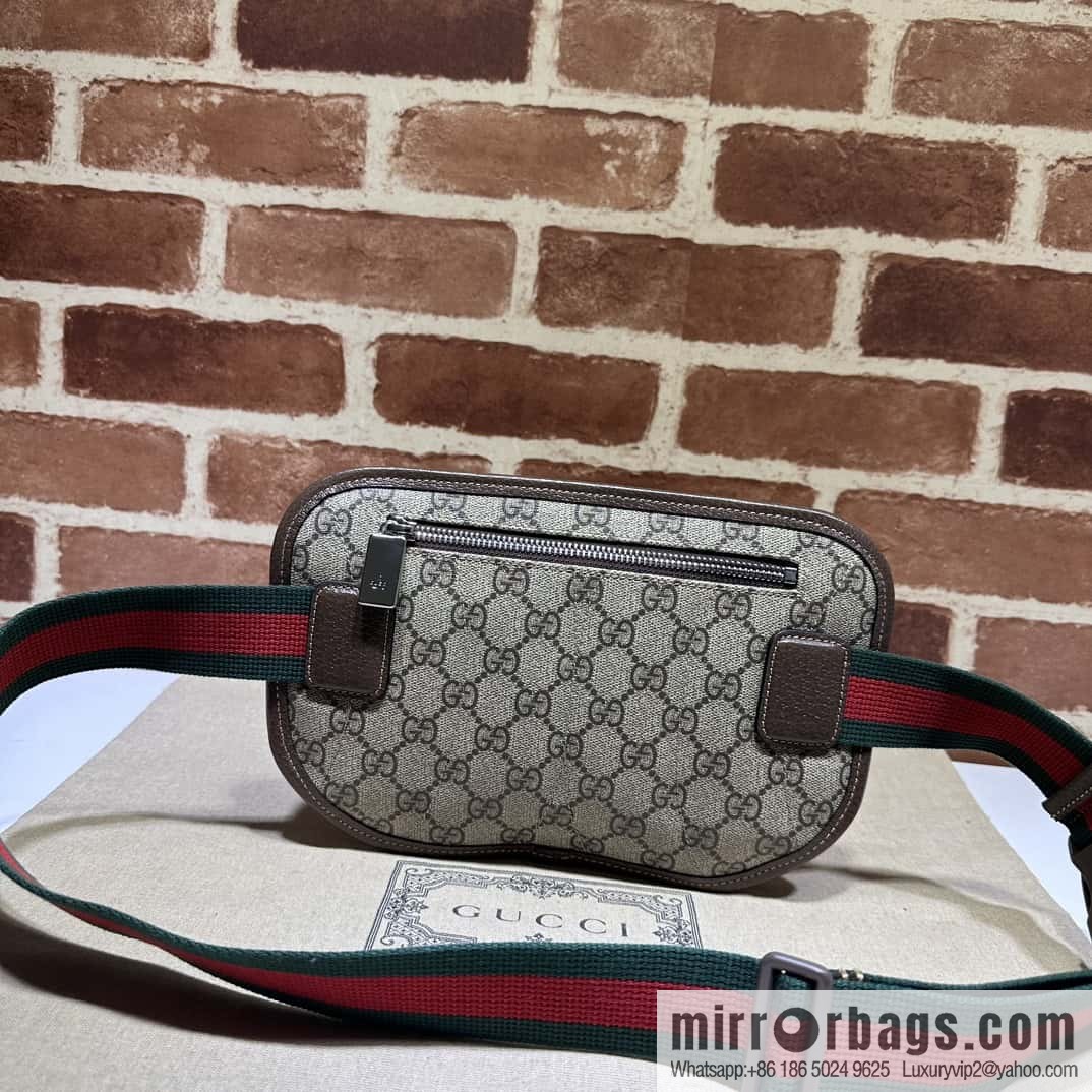GUCCI GG fanny pack 760217 coffee PVC