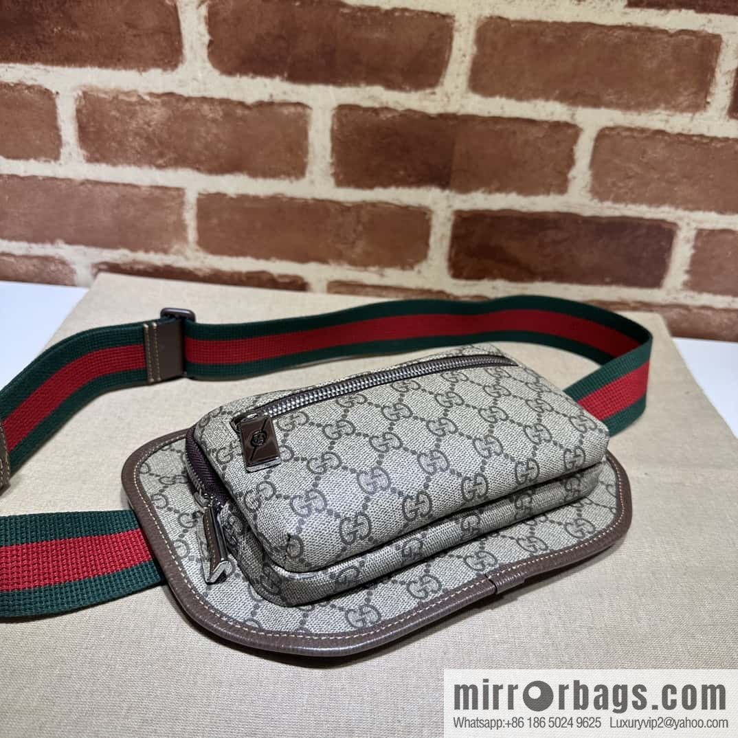 GUCCI GG fanny pack 760217 coffee PVC