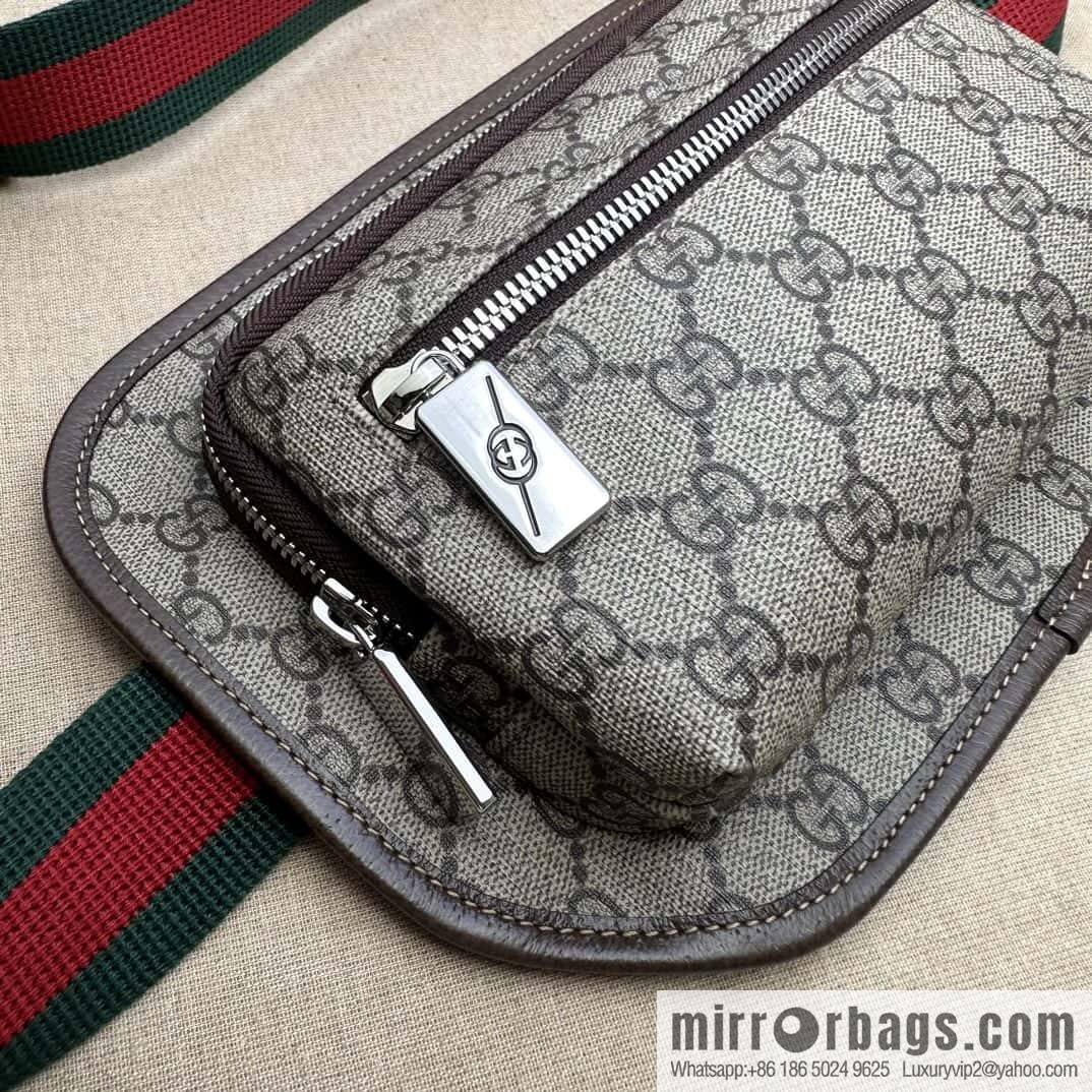 GUCCI GG fanny pack 760217 coffee PVC