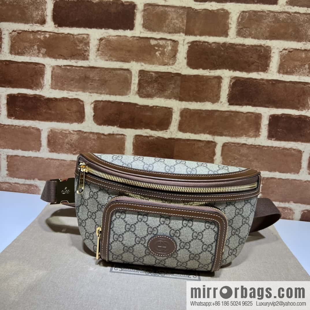 GUCCI GG large fanny pack 733240 brown brown