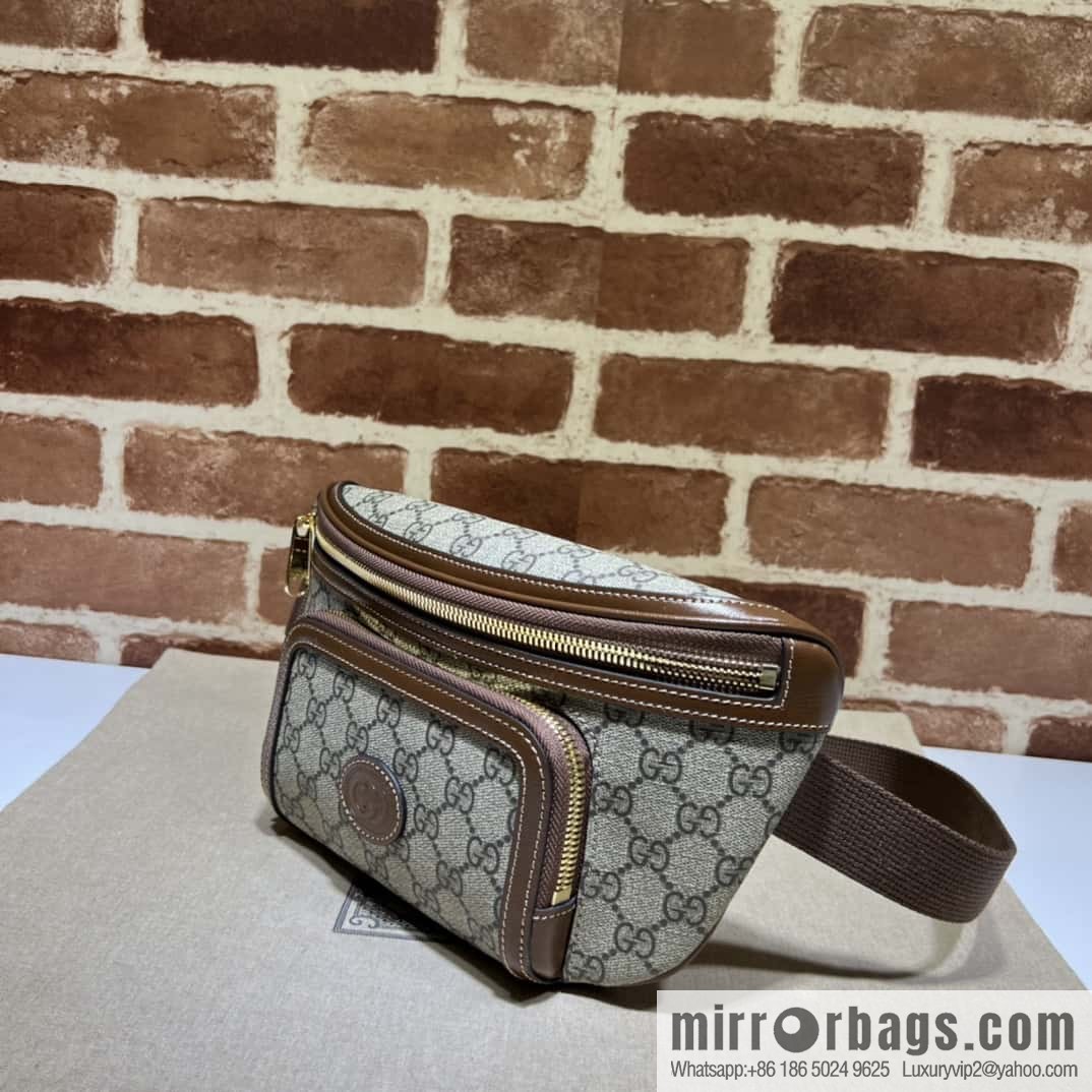 GUCCI GG large fanny pack 733240 brown brown