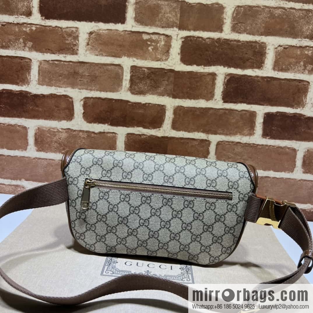 GUCCI GG large fanny pack 733240 brown brown