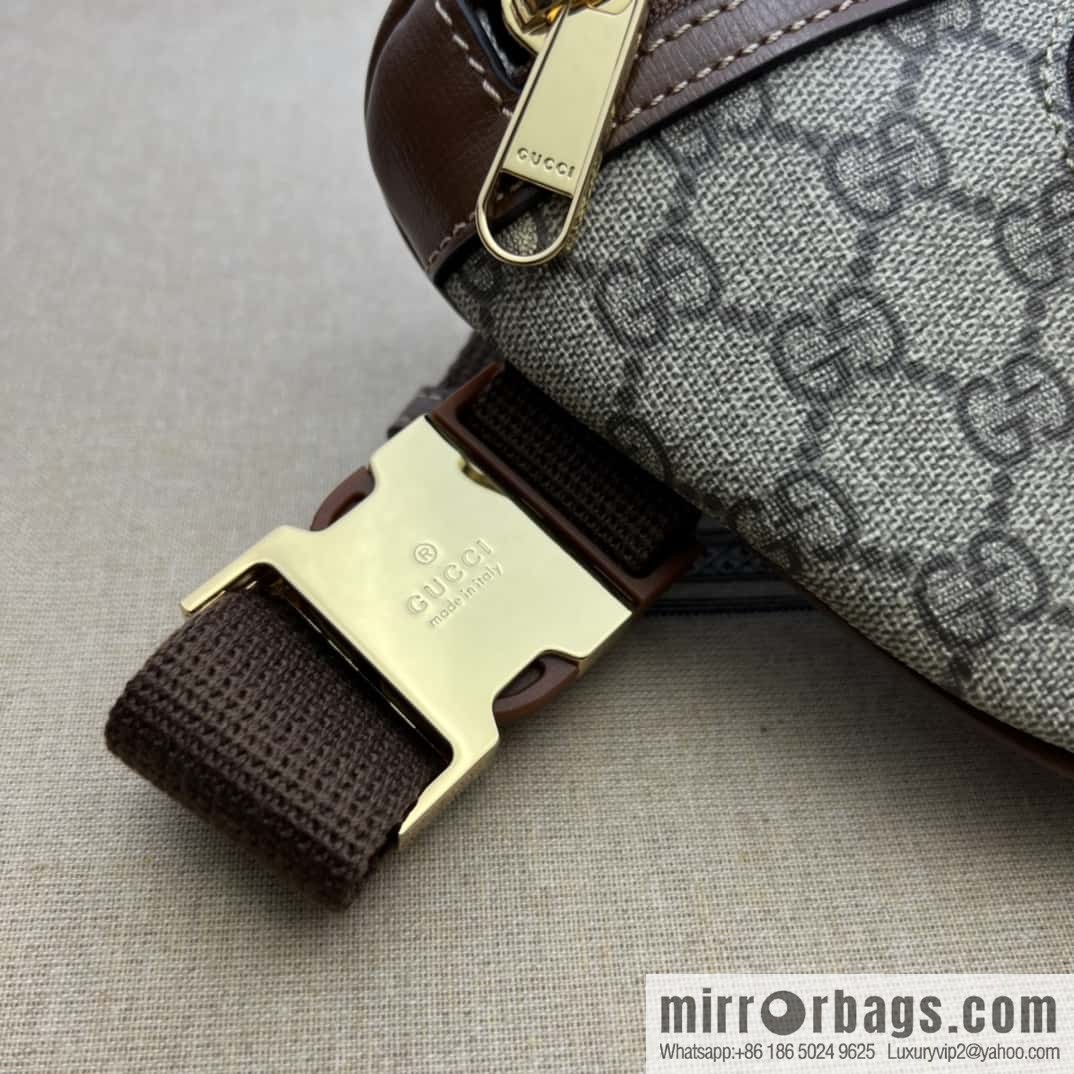 GUCCI GG large fanny pack 733240 brown brown
