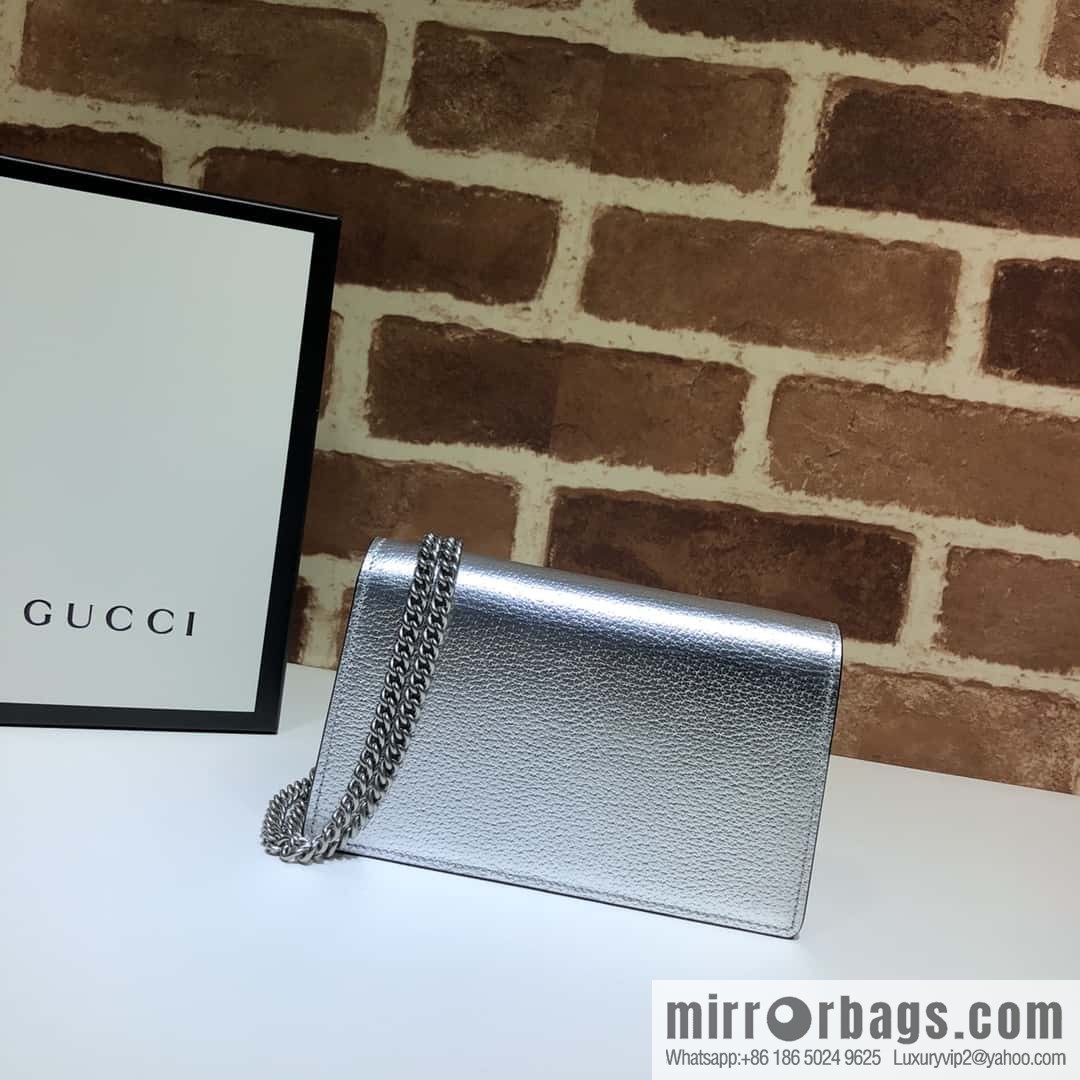 GUCCI Dionysus series GG super mini handbag 476432 silver