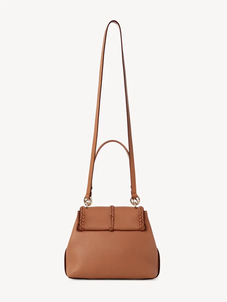 Chloe Penelope Gold Coin Bag, Medium Dropped Leather, Brown 25CM