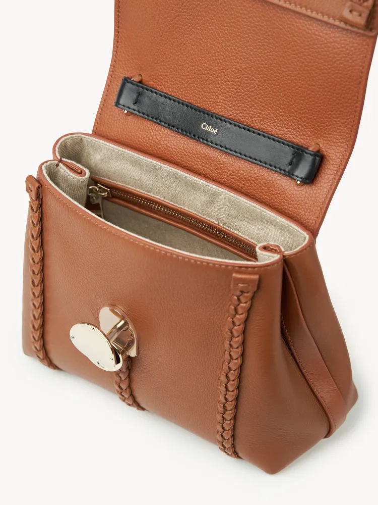 Chloe Penelope Gold Coin Bag, Medium Dropped Leather, Brown 25CM