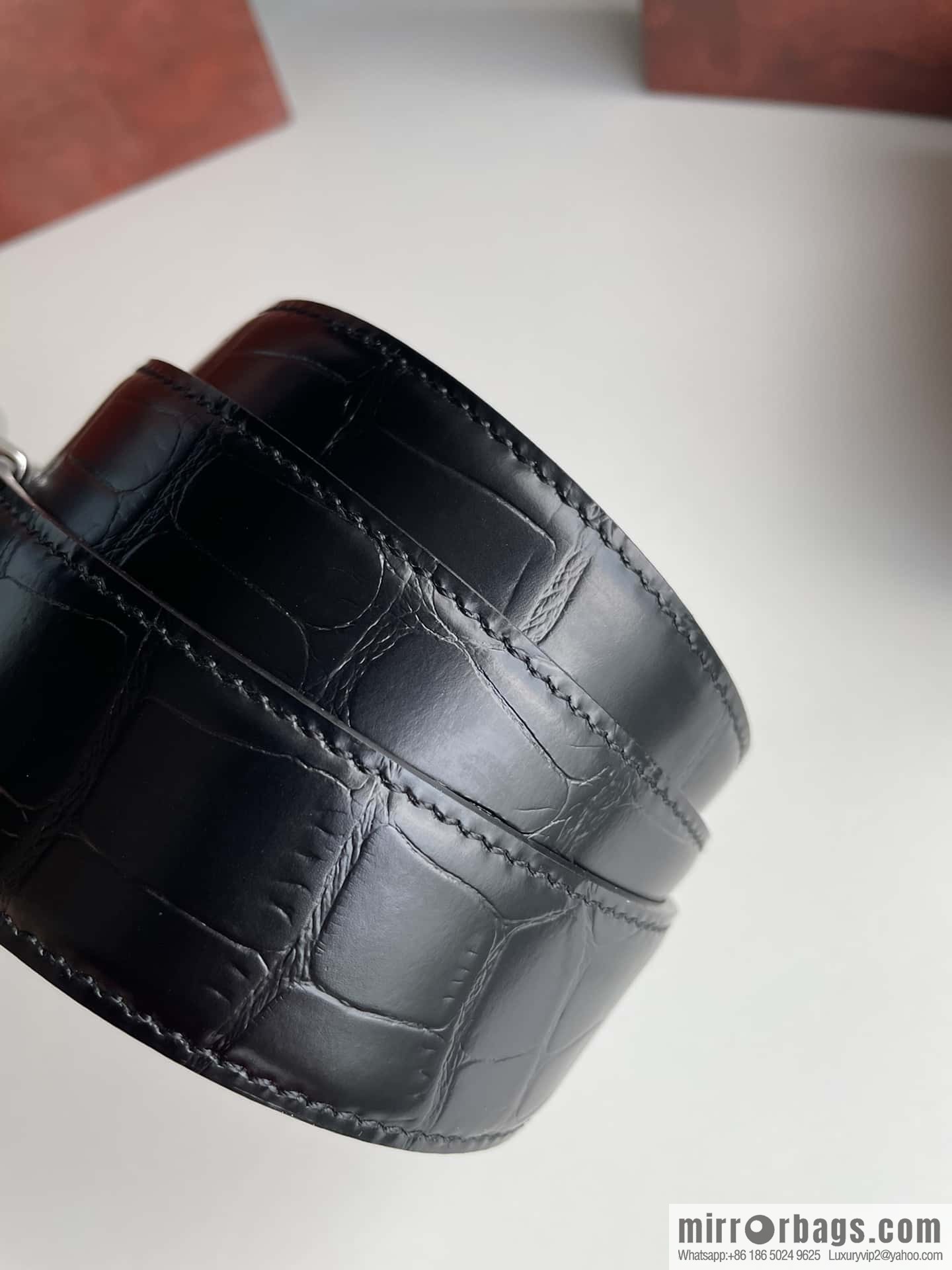 Stefano Ricci (Stefano Rau Neech) Stainless steel eagle head inlaid buckle men's belt width 3.8cm