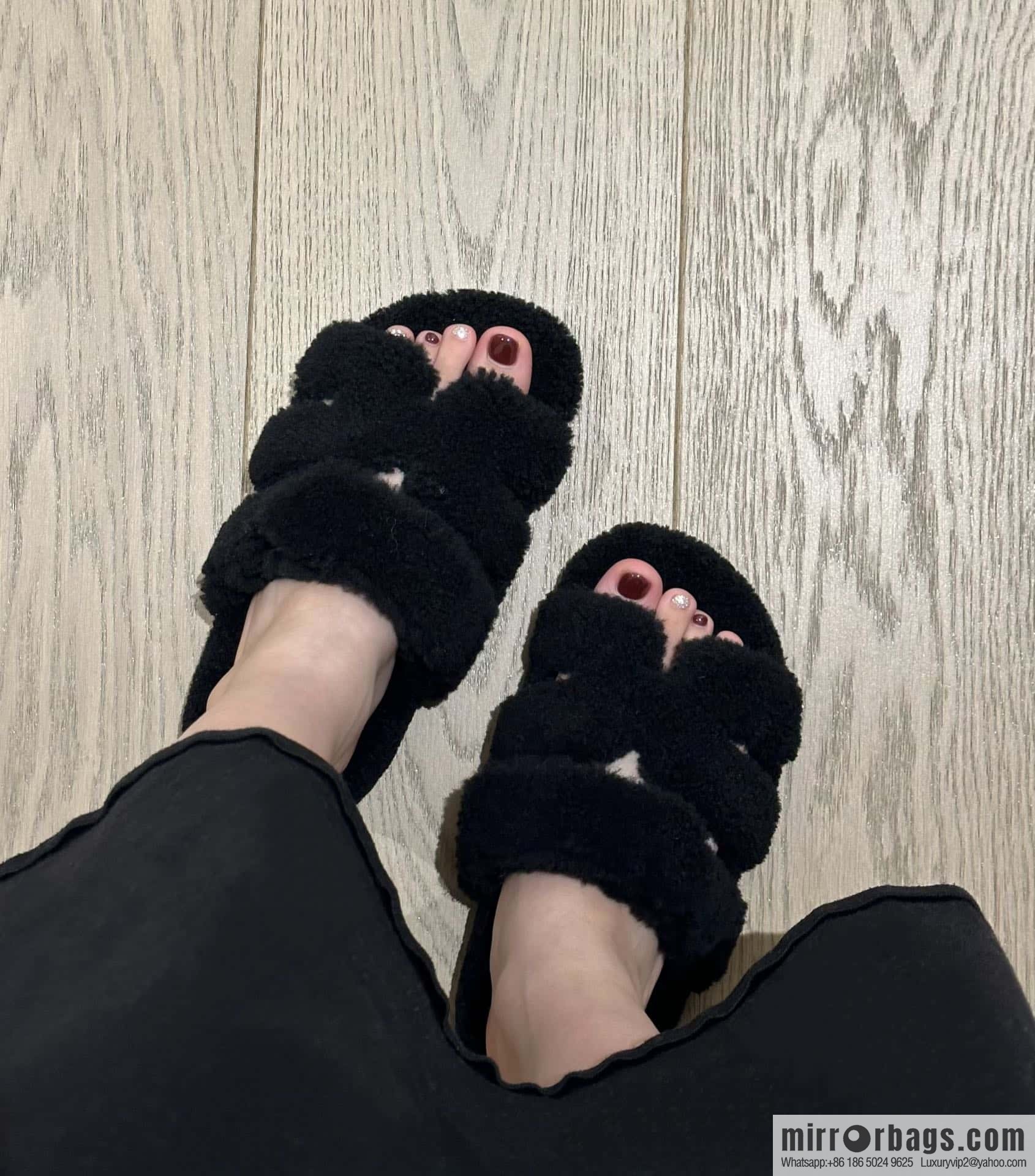 Hermès plush second uncle shoes Chypre sandals