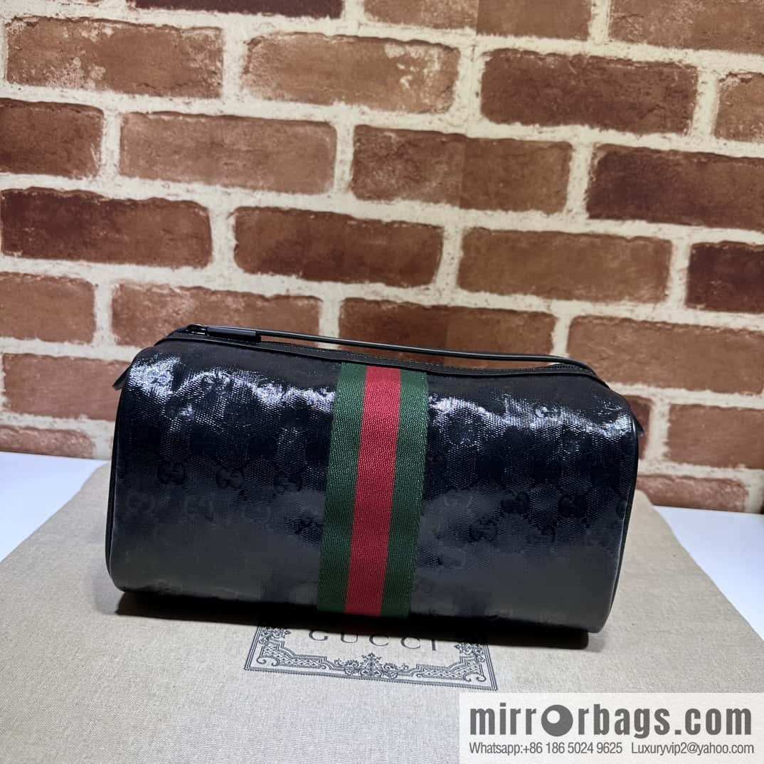 GUCCI Ribbon Wash Bag 759689g Crystal
