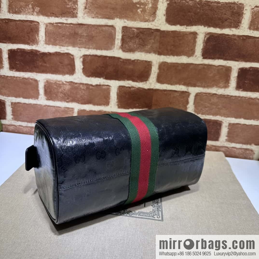 GUCCI Ribbon Wash Bag 759689g Crystal