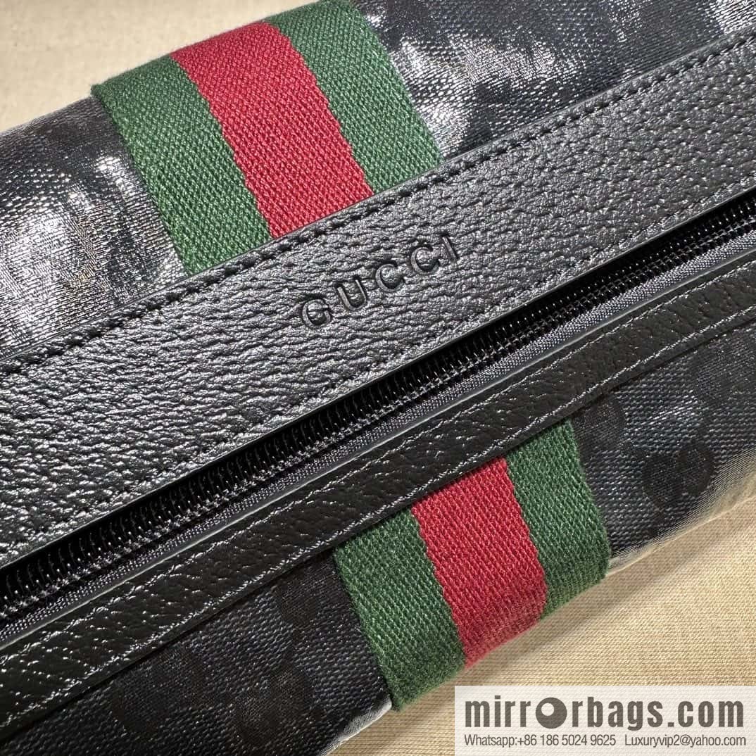 GUCCI Ribbon Wash Bag 759689g Crystal
