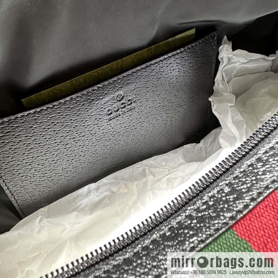 GUCCI Ribbon Wash Bag 759689g Crystal