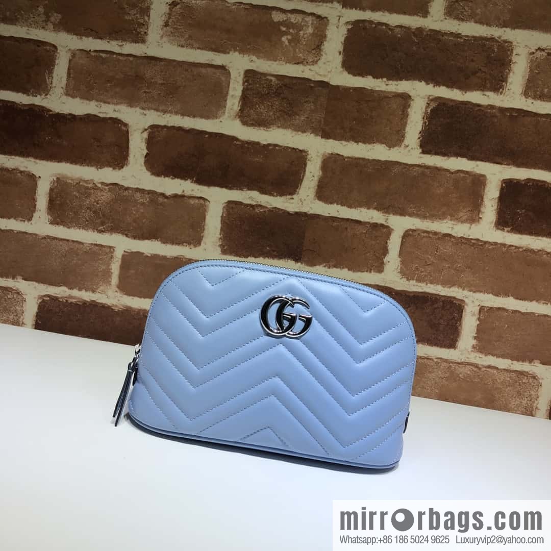 GUCCI GG MARMONT clutch bag 625690 haze blue