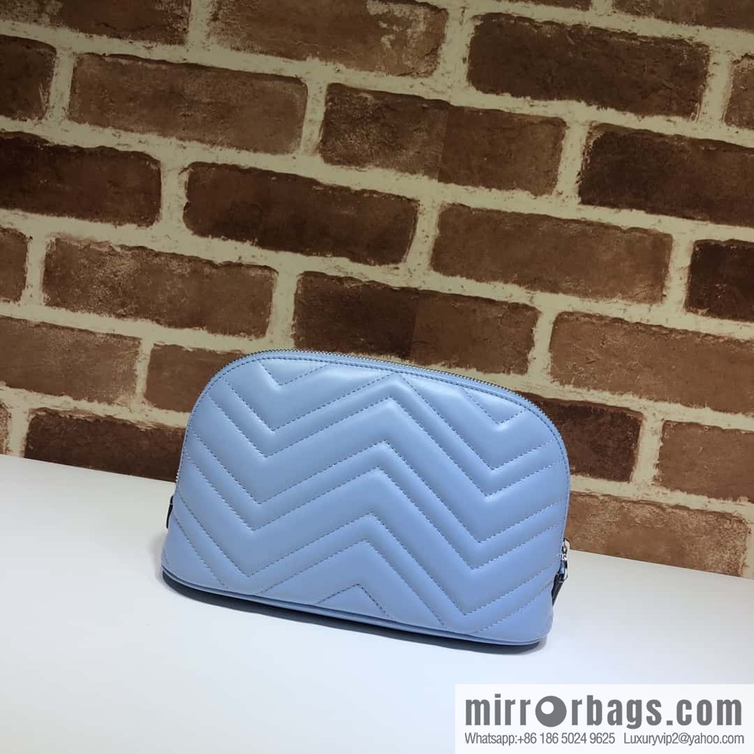 GUCCI GG MARMONT clutch bag 625690 haze blue
