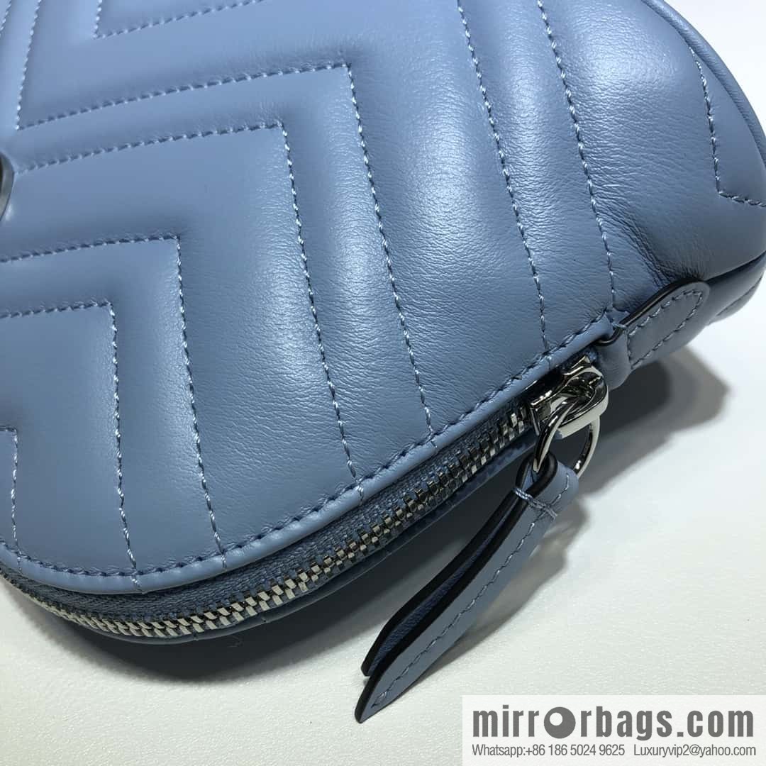 GUCCI GG MARMONT clutch bag 625690 haze blue