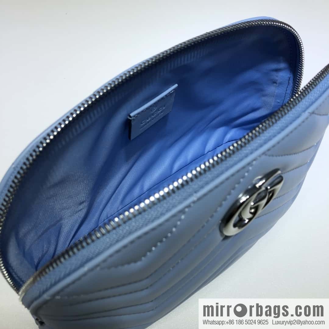 GUCCI GG MARMONT clutch bag 625690 haze blue