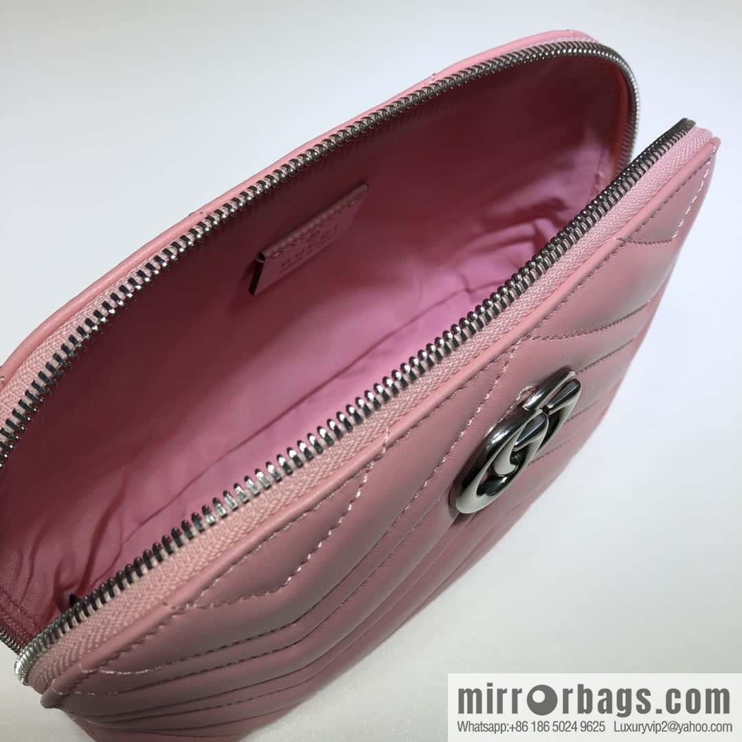 GUCCI GG MARMONT clutch bag 625690 Sakura powder