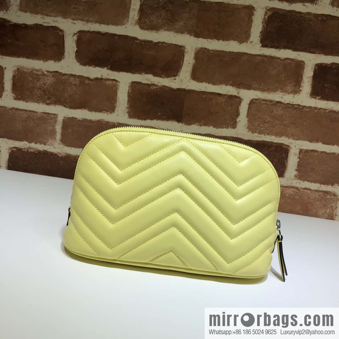GUCCI GG MARMONT clutch bag 625690 banana yellow