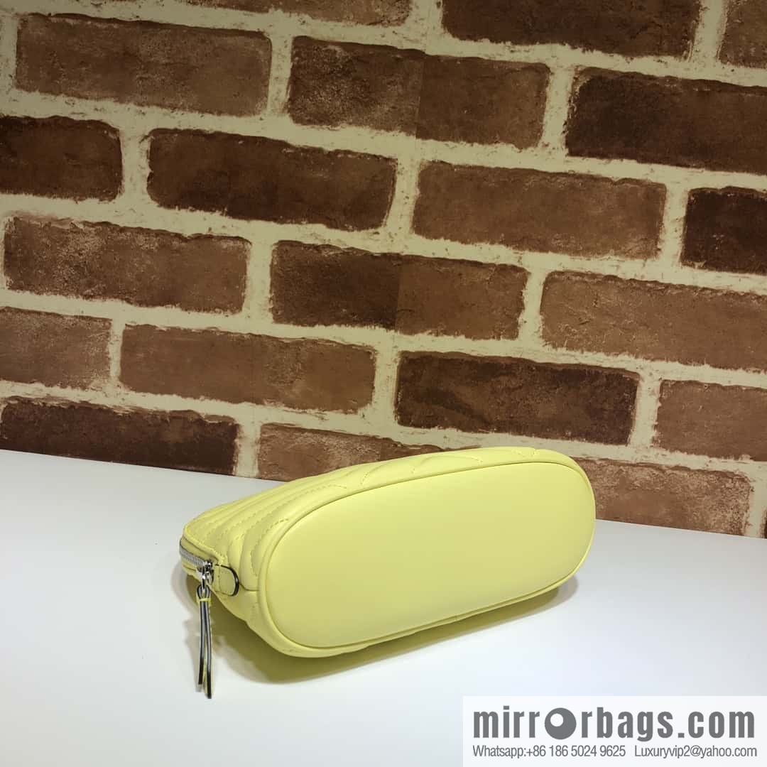 GUCCI GG MARMONT clutch bag 625690 banana yellow