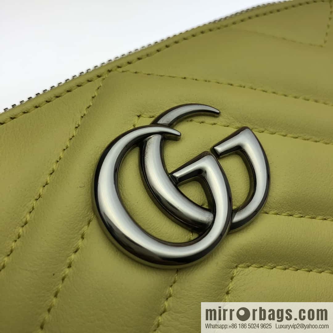 GUCCI GG MARMONT clutch bag 625690 banana yellow
