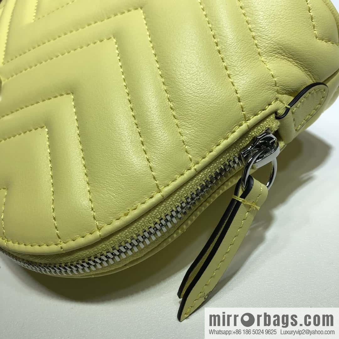 GUCCI GG MARMONT clutch bag 625690 banana yellow