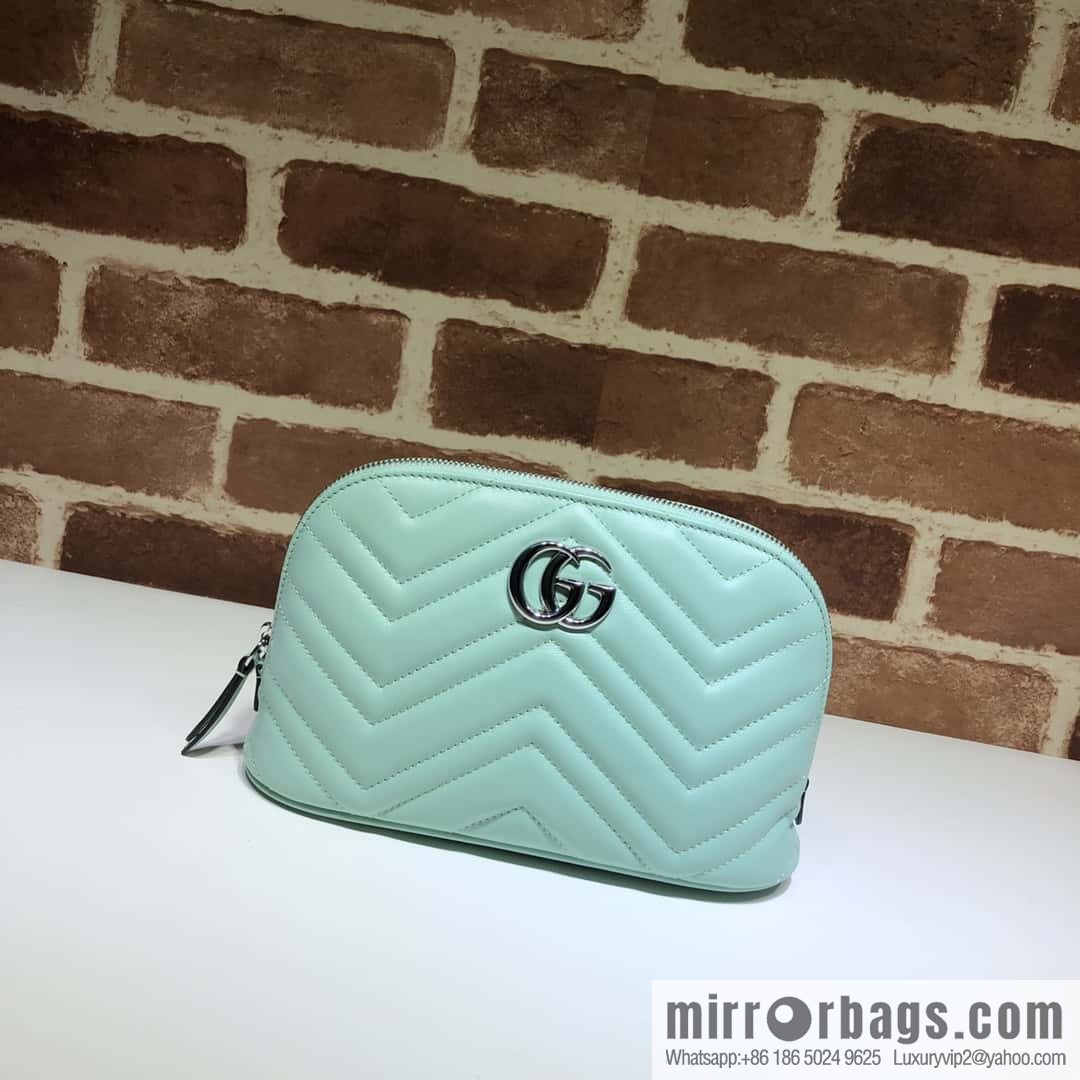 GUCCI GG MARMONT clutch bag 625690 mint green